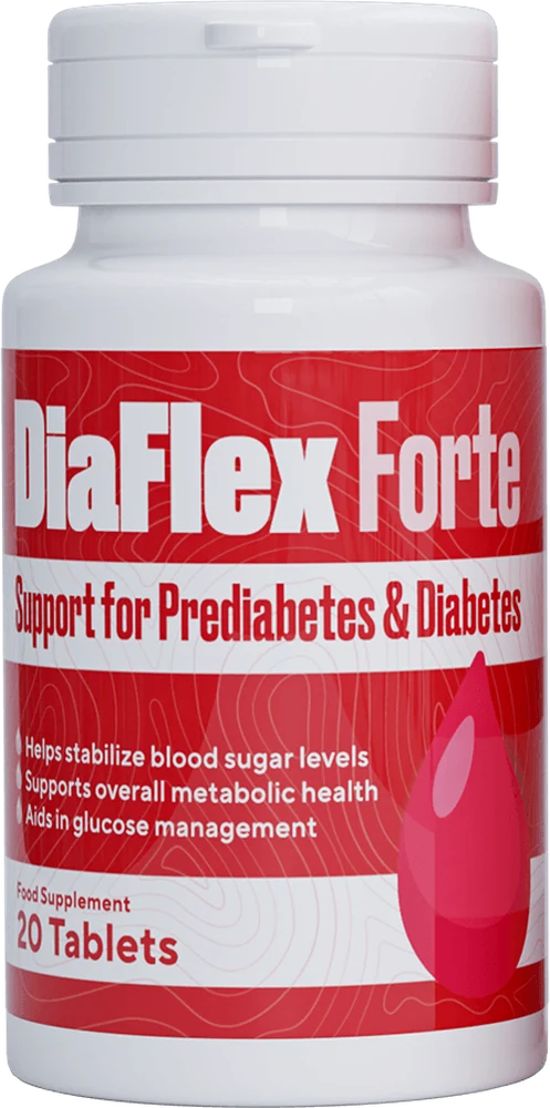 DiaFlex Forte, flacon cu 20 de comprimate cu extracte de plante